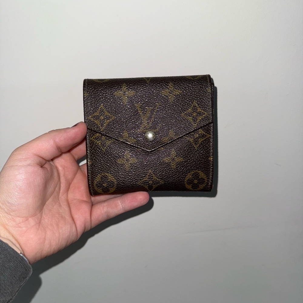 Louis Vuitton Brown and Gold Monogram Pouch